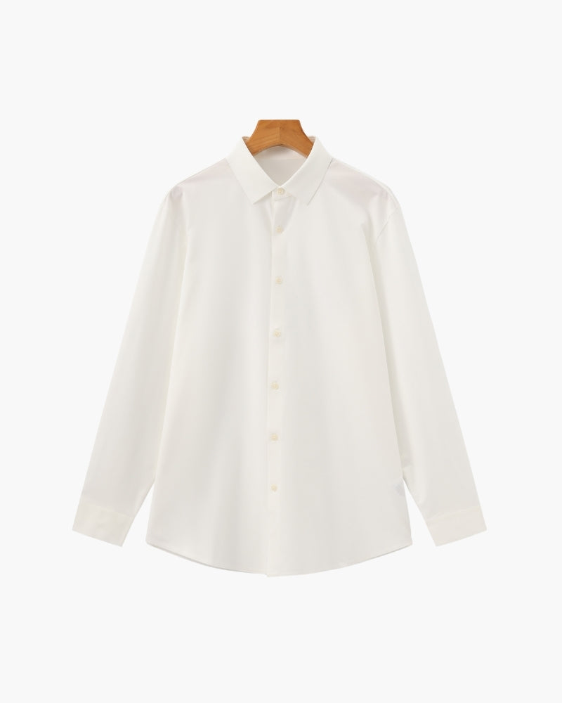 Tailored Cotton Flex Shirt - Old Money