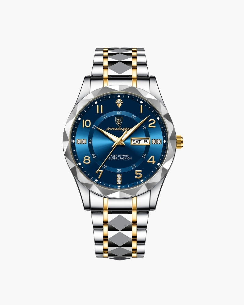 Classic Two-Tone Steel Watch - Old Money