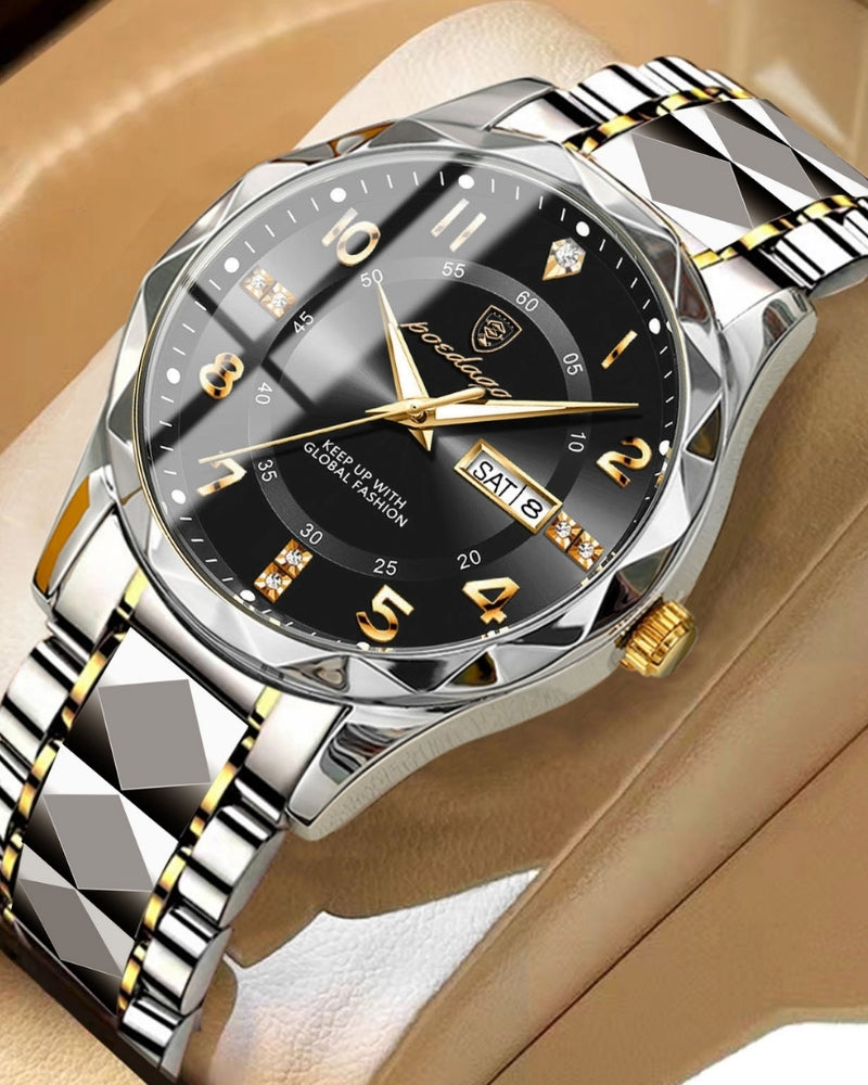 Classic Two-Tone Steel Watch - Old Money