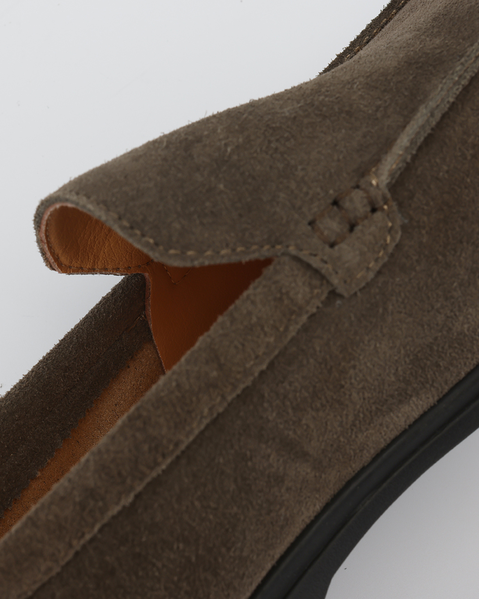 Premium Suede Loafers - Black Soles - Old Money