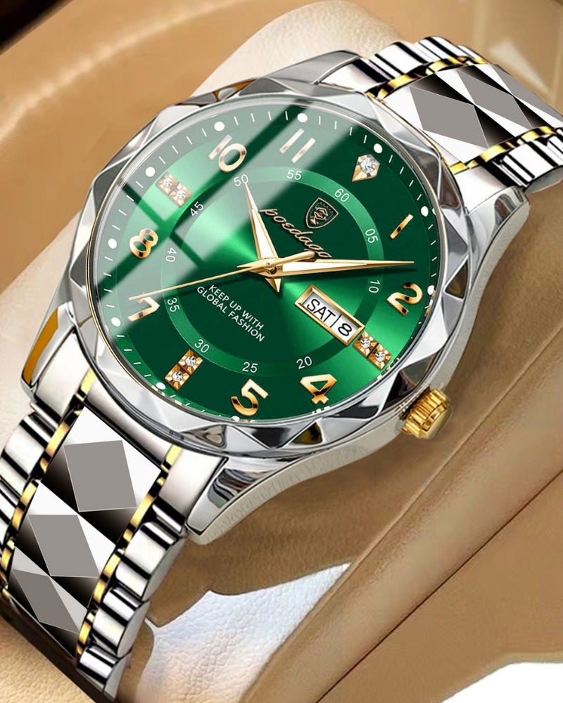 Classic Two-Tone Steel Watch - Old Money