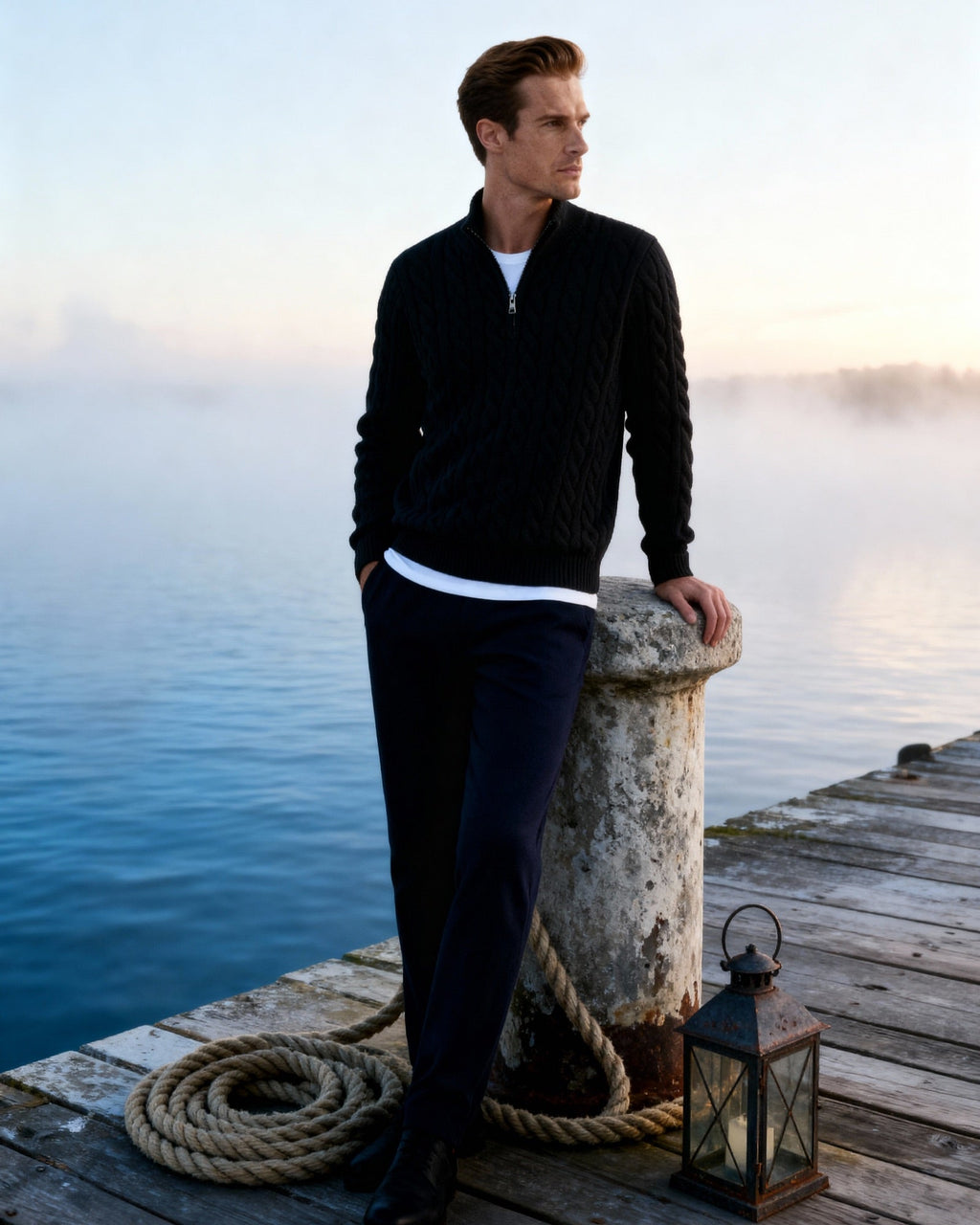 Verbier Half Zip Sweater - Old Money
